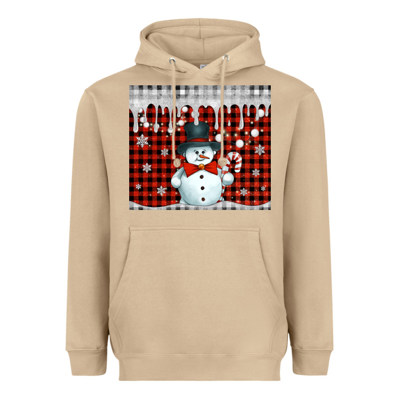 Christmas Snowman Tumbler Heavyweight Hoodie by Jasminsmagicworld | Teevron