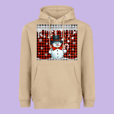 Christmas Snowman Tumbler Heavyweight Hoodie Designed By Jasminsmagicworld