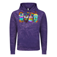 Cloud Purple rainbow coffee cups Vintage Hoodie - texasbilliewilder