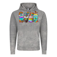 Cloud Rock rainbow coffee cups Vintage Hoodie - texasbilliewilder