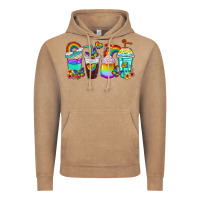 Vintage Coffee rainbow coffee cups Vintage Hoodie - texasbilliewilder