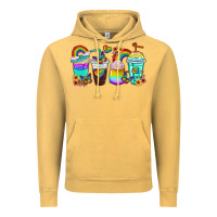 Vintage Mustard rainbow coffee cups Vintage Hoodie - texasbilliewilder