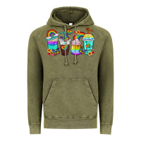 Vintage Olive rainbow coffee cups Vintage Hoodie - texasbilliewilder