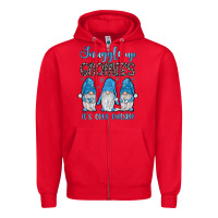 Red snuggle up gnomies it's cold outside Zipper Hoodie - JahusDesignShop