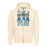 Snuggle Up Gnomies It's Cold Outside Zipper Hoodie | Teevron