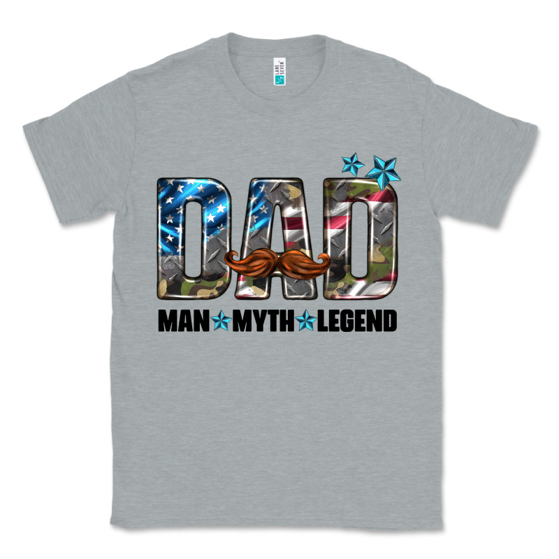 Dad Man Myth Legend Classic Tee by HRA Design Shop | Teevron
