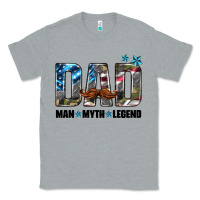 Heather Grey dad man myth legend Classic Tee - HRA Design Shop