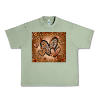 Oil Green melanin hearts Urban Heavy Tee - Zillion Design Studio