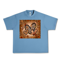 Pebble Blue melanin hearts Urban Heavy Tee - Zillion Design Studio