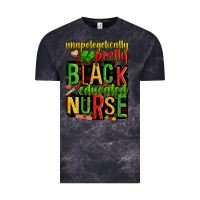 Cloud Black unapologetically pretty black and educated nurse Vintage Tee - Zillion Design Studio