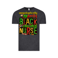 Vintage Black unapologetically pretty black and educated nurse Vintage Tee - Zillion Design Studio