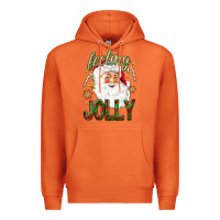 Carrot Feeling Jolly with Santa Premium Hoodie - NancyCooperArtShop