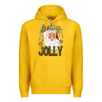 Lemon Feeling Jolly with Santa Premium Hoodie - NancyCooperArtShop