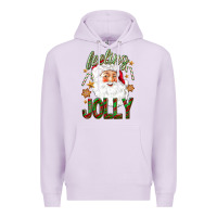Lilac Feeling Jolly with Santa Premium Hoodie - NancyCooperArtShop