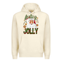 Sandshell Feeling Jolly with Santa Premium Hoodie - NancyCooperArtShop