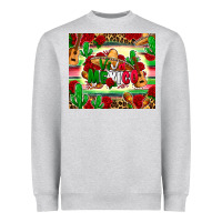 Heather Grey viva mexico Heavyweight Sweatshirt - Zillion Design Studio
