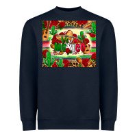 Navy viva mexico Heavyweight Sweatshirt - Zillion Design Studio