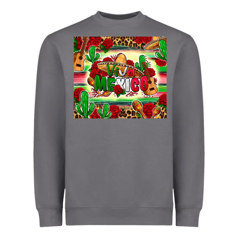 Viva Mexico Heavyweight Sweatshirt by Zillion Design Studio | Teevron