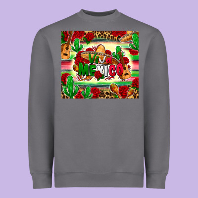 Viva Mexico Heavyweight Sweatshirt Designed By Zillion Design Studio