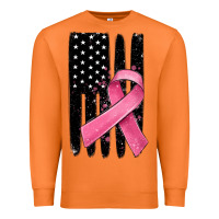 Carrot breast cancer ribbon american flag Premium Sweatshirt - MaliasSmallBusiness