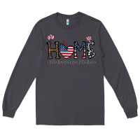 Smoke home of the free beacuse of the brave Long Sleeve Tee - CowhideDigitalArt