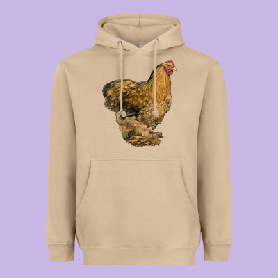 Cochin Chicken Heavyweight Hoodie Designed By Lillyallendesigns
