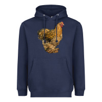 Navy Cochin Chicken Heavyweight Hoodie - LillyAllenDesigns