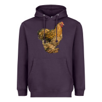 Plum Cochin Chicken Heavyweight Hoodie - LillyAllenDesigns