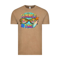 Vintage Coffee summer time sunset glasses Vintage Tee - BarkalooDesign