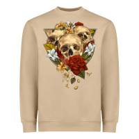 Mushroom Triangle Flower Skeletons Heavyweight Sweatshirt - RanaPortraitStore