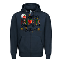 Navy santa's favorite educational assistant Zipper Hoodie - AdoDesignShop