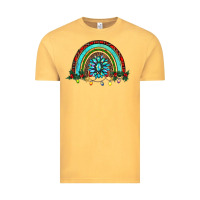 Vintage Mustard gemstone christmas rainbow Vintage Tee - RanaPortraitStore