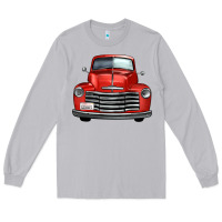 Moon Dust western red truck front view Long Sleeve Tee - FaDigitalArtStudio