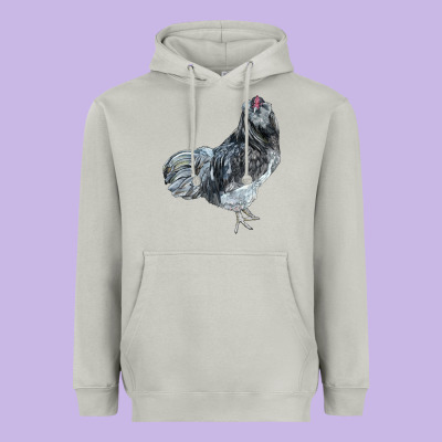 Ameraucana Rooster Heavyweight Hoodie Designed By Lillyallendesigns