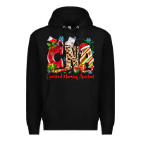 Black CNA Certified Nursing Assistant Christmas Premium Hoodie - MaliasSmallBusiness