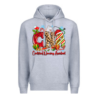 Heather Grey CNA Certified Nursing Assistant Christmas Premium Hoodie - MaliasSmallBusiness