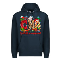 Navy CNA Certified Nursing Assistant Christmas Premium Hoodie - MaliasSmallBusiness