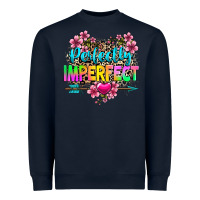 Navy perfectly imperfect Heavyweight Sweatshirt - texasbilliewilder