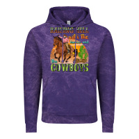 Cloud Purple raising hell with the hippies and the cowboys Vintage Hoodie - texasbilliewilder