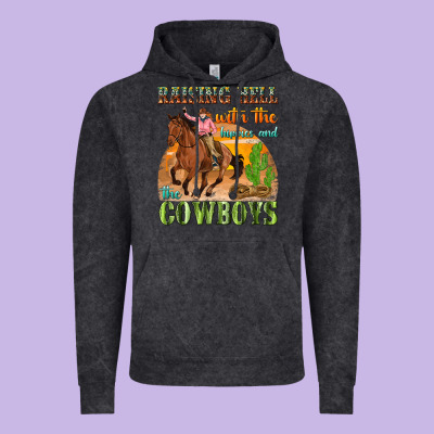 Raising Hell With The Hippies And The Cowboys Vintage Hoodie Designed By Texasbilliewilder