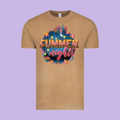 Summer Nights Vintage Tee Designed By Texasbilliewilder