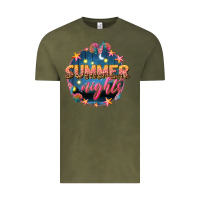 Vintage Olive summer nights Vintage Tee - texasbilliewilder
