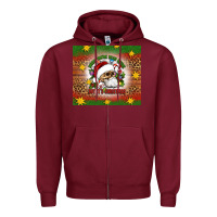 Burgundy when you're dead inside but it's christmas Zipper Hoodie - Artiststas