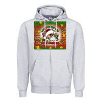 Heather Grey when you're dead inside but it's christmas Zipper Hoodie - Artiststas
