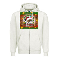 Oatmeal Heather when you're dead inside but it's christmas Zipper Hoodie - Artiststas