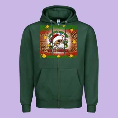 When You're Dead Inside But It's Christmas Zipper Hoodie Designed By Artiststas