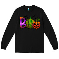 Black boo halloween Long Sleeve Tee - RacoonDesign