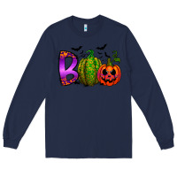 Navy boo halloween Long Sleeve Tee - RacoonDesign
