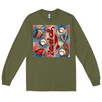 Army Green baseball Long Sleeve Tee - AdoDesignShop