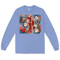Colony Blue baseball Long Sleeve Tee - AdoDesignShop